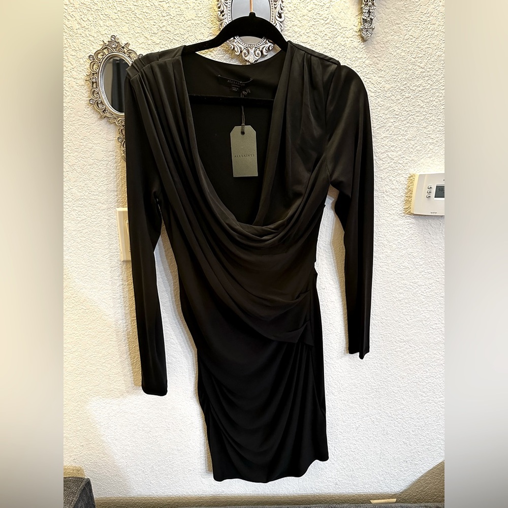 All Saints little black dress